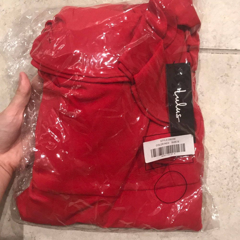 Lulu's DIVA Red SEXY Ruffled Mini Bodycon Dress - Picture 6 of 8